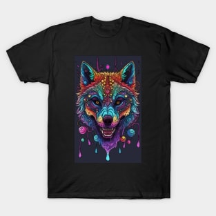 Psychedelic wolf T-Shirt